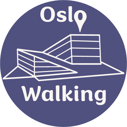 Oslo walking tour logo with building outline